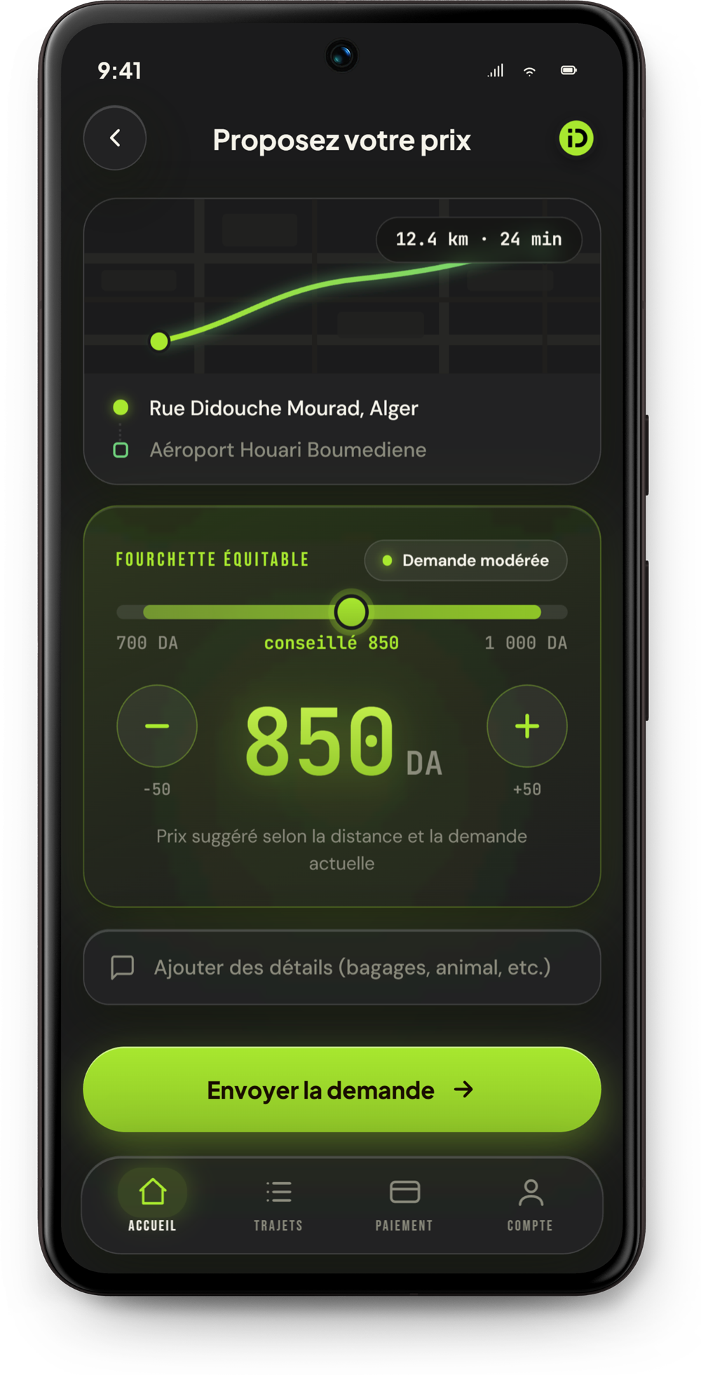 INDRIVE — Fare negotiation